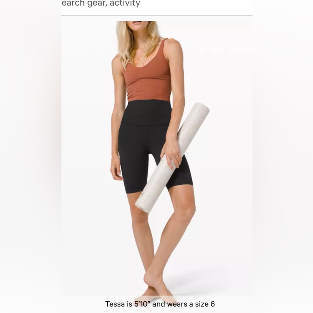 Lululemon super high rise 10 inch short